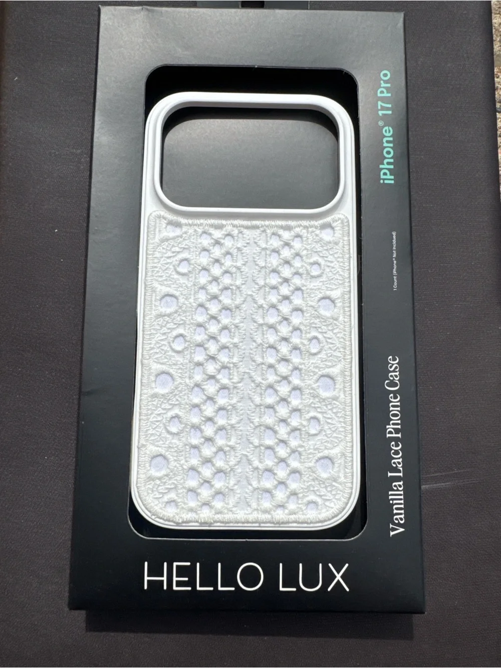 Hello Lux Vanilla Lace iPhone 17 Pro Case - White
